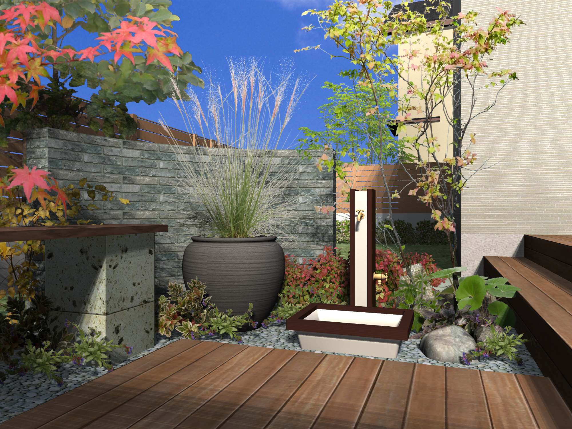 お庭にぬくもりを。 | エクスプラット - エクステリア＆ガーデンデザイン・プラン検索サイト ｜ RIKCADデータ無料配信
