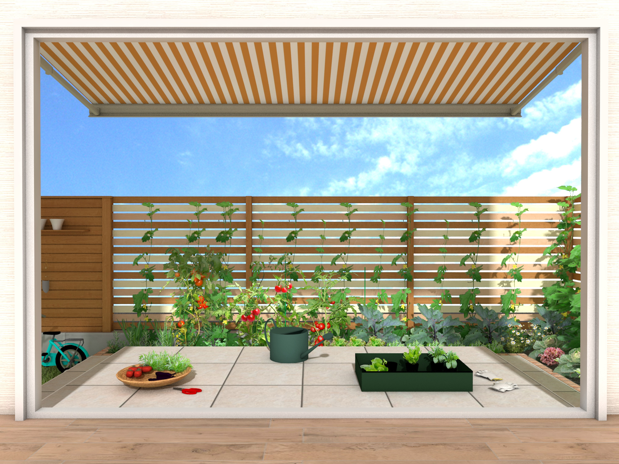 子どもと楽しめる 憧れの家庭菜園 エクスプラット エクステリア ガーデンデザイン プラン検索サイト Rikcadデータ無料配信