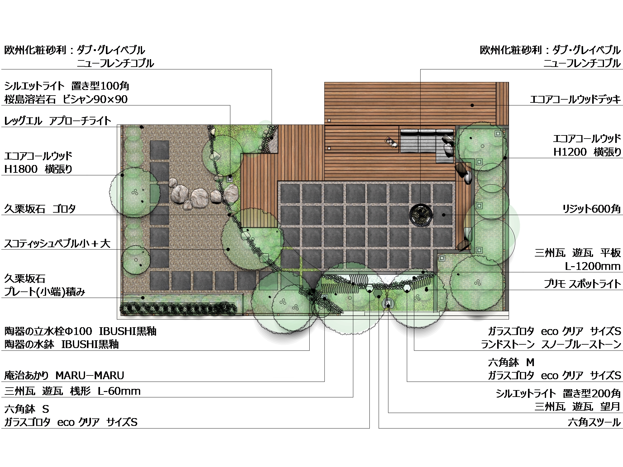 くつろぎ 憩える場所を室内から外部空間へつなげる Wa Style エクスプラット エクステリア ガーデンデザイン プラン検索サイト Rikcadデータ無料配信